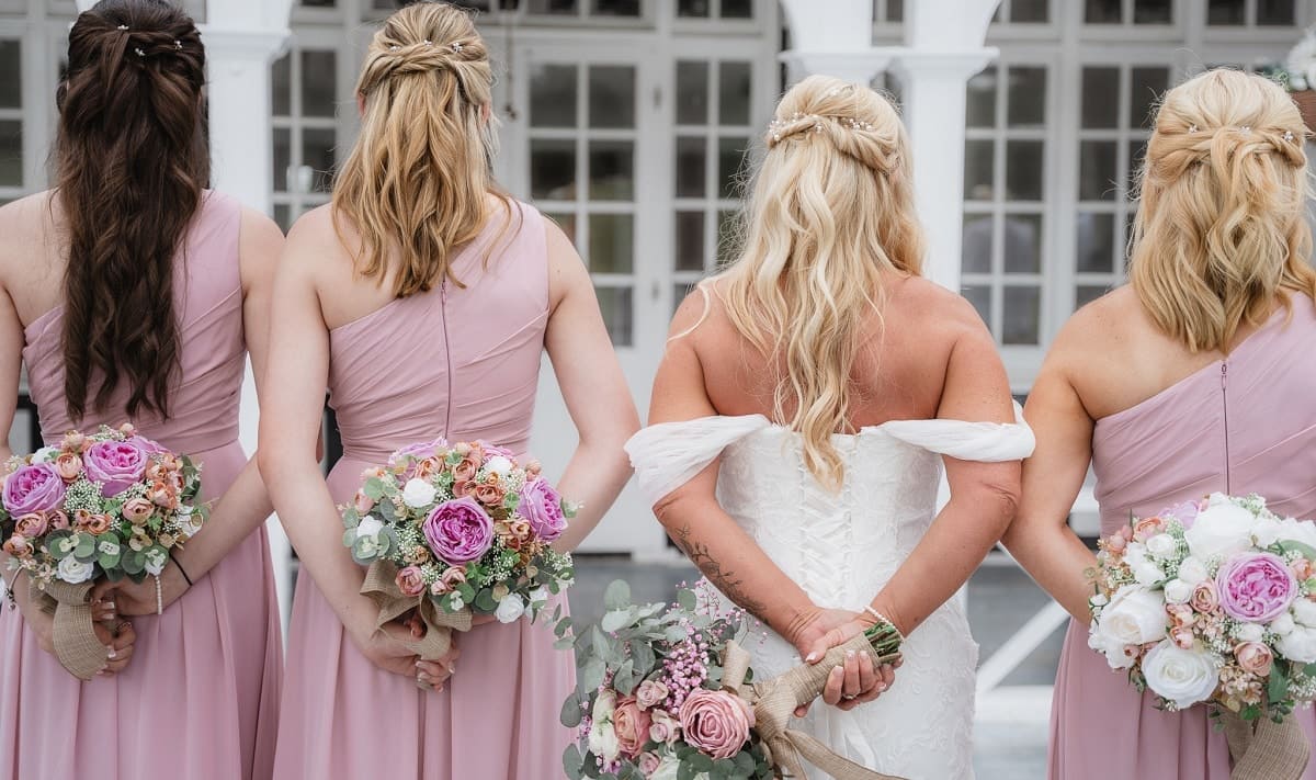 bride and bridesmaid’s at the london shenley club