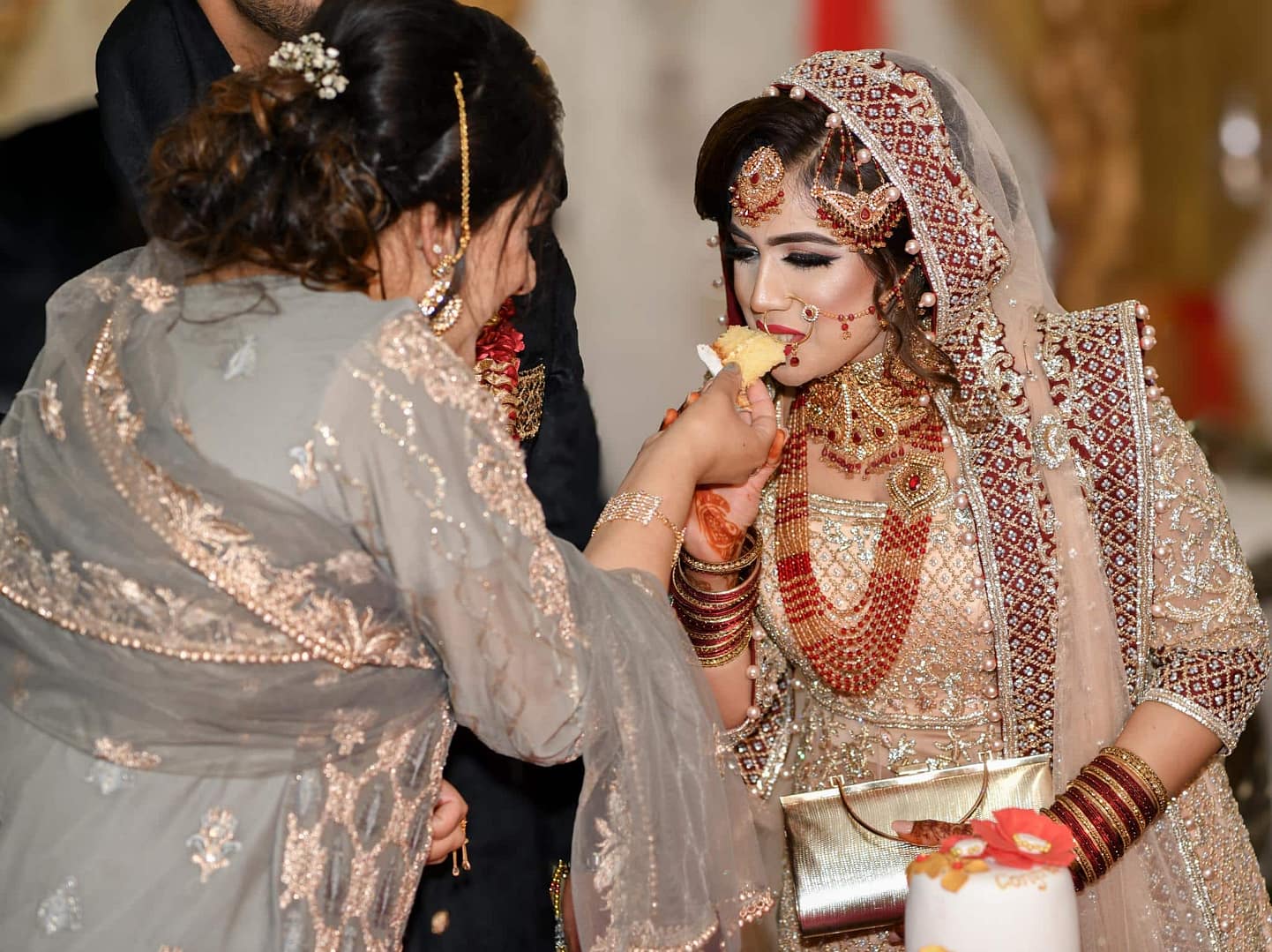 asian bride on wedding day