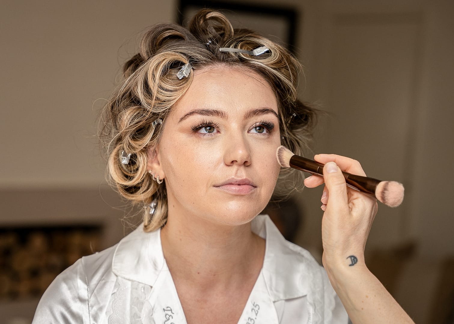 Bride walking down the aisle at Hedsor House – Buckinghamshire wedding photographer