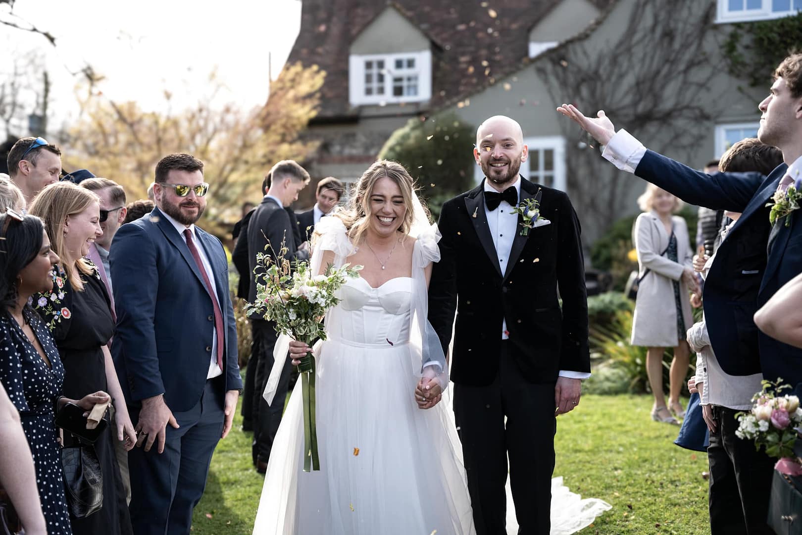confetti shot at old luxters barn
