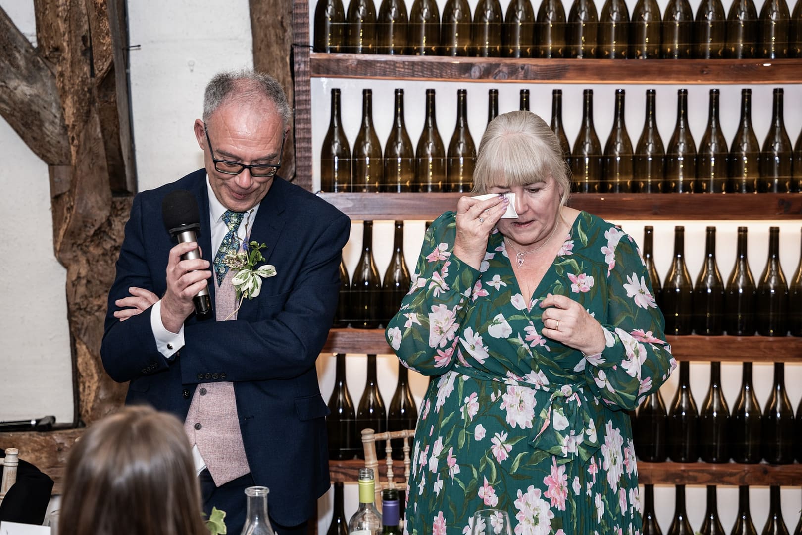 Bride and groom at sunset in Buckinghamshire countryside – Buckinghamshire wedding photographer