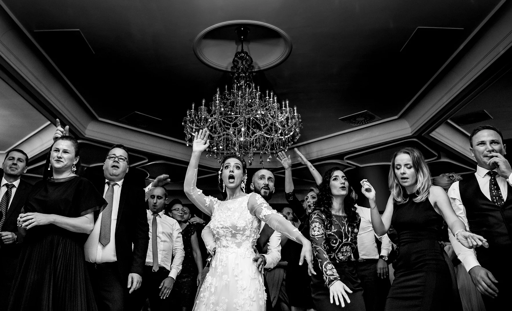 Candid laughter during wedding speeches at a Buckinghamshire manor house