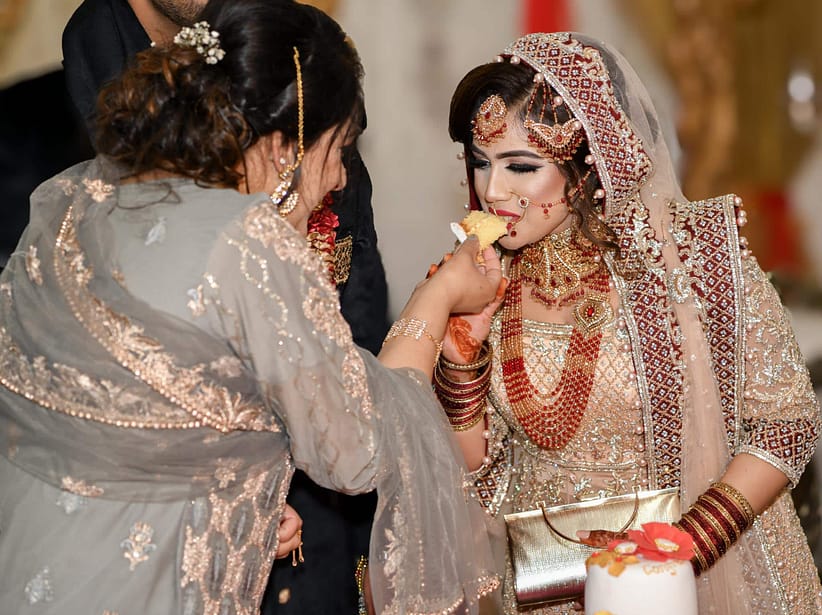 asian bride on wedding day
