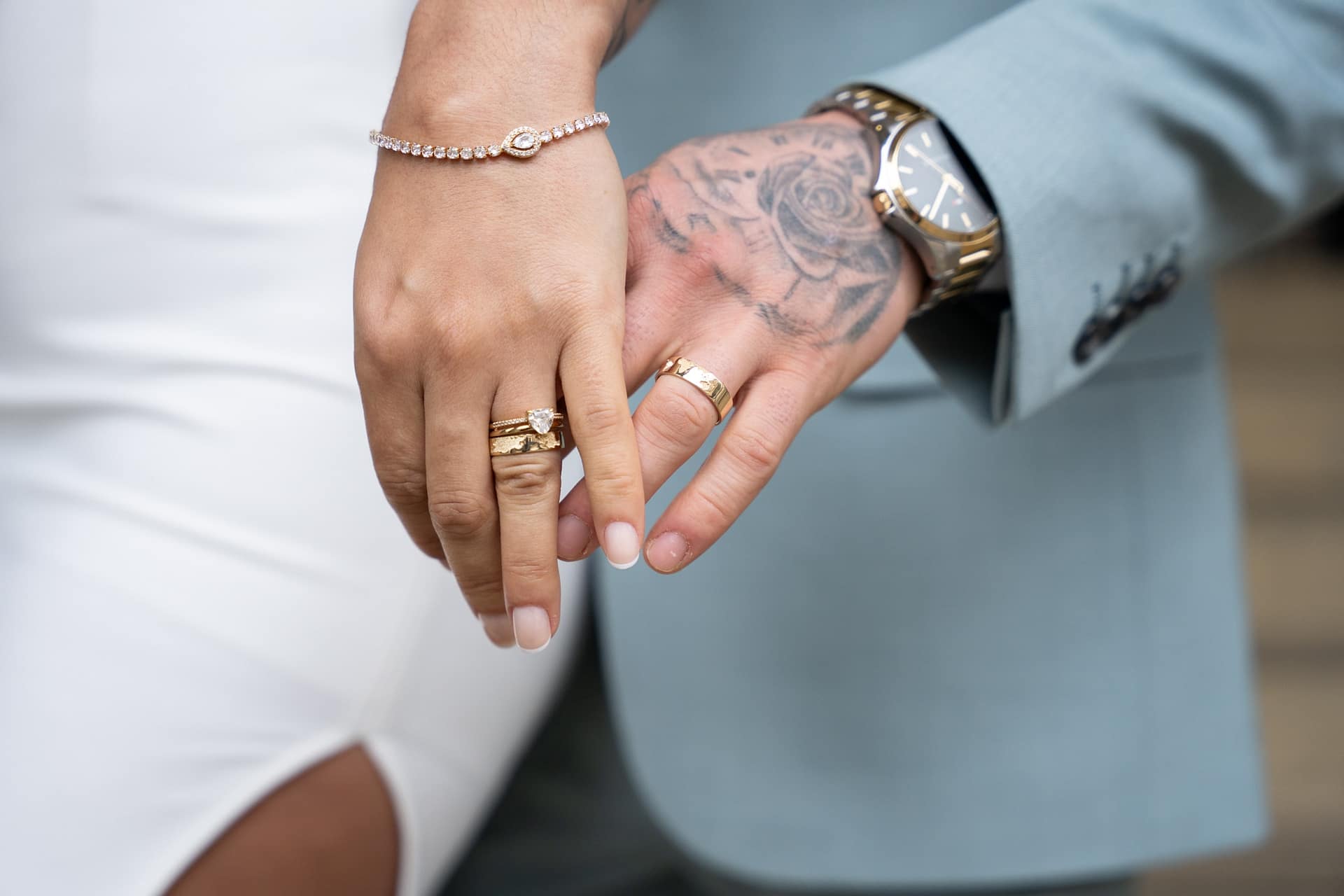 Bride walking down the aisle at Hedsor House – Buckinghamshire wedding photographer